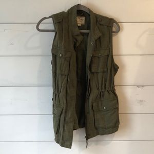 Lucky brand army green vest